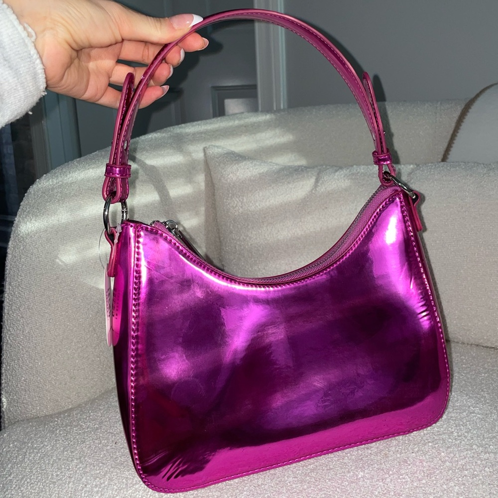 8 Other Reasons It Girl Shoulder Bag in Metallic Pink - Picture 1 of 15